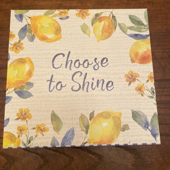 Farmhouse Blue & Yellow Lemon Storage Nesting Box - Picture 8 of 16